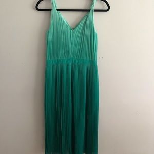 Pleated Ombré Midi Dress